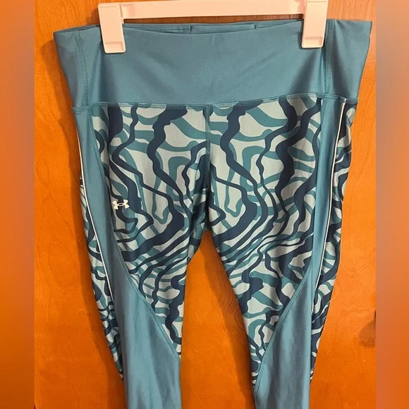 Under Armour EUC Compression Heat Gear Teal and Blue Leggings. Women’s size XL - Picture 3 of 13